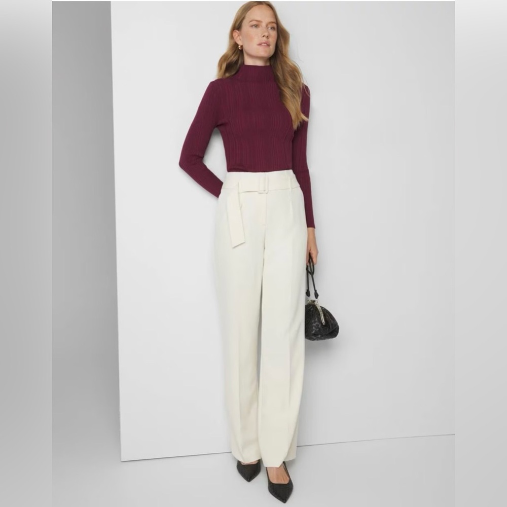 WHBM® Belted Luna Wide Leg Trousers